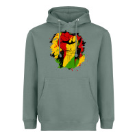 Sage juneteenth fist Heavyweight Hoodie - HRA Design Shop