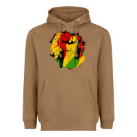 Toasted Coconut juneteenth fist Heavyweight Hoodie - HRA Design Shop