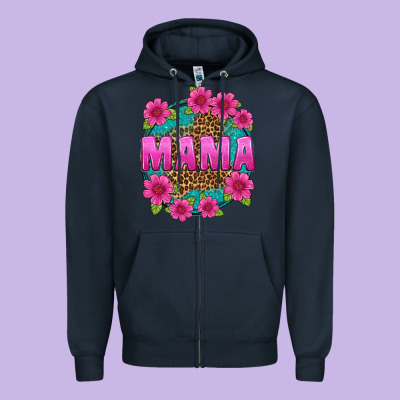 Mama Leopard Background Zipper Hoodie Designed By Texasbilliewilder