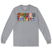 Heather Grey speech therapist Long Sleeve Tee - texasbilliewilder