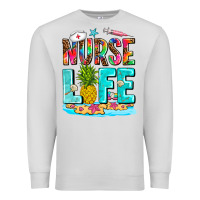 Dove Grey nurse life summer Premium Sweatshirt - AdoDesignShop