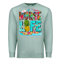 Seafoam nurse life summer Premium Sweatshirt - AdoDesignShop