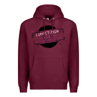 Burgundy competition Premium Hoodie - MaliasSmallBusiness