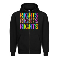 Black rights rights rights (pride) Zipper Hoodie - Zillion Design Studio