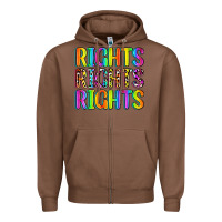 Chestnut rights rights rights (pride) Zipper Hoodie - Zillion Design Studio