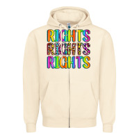 Sandshell rights rights rights (pride) Zipper Hoodie - Zillion Design Studio