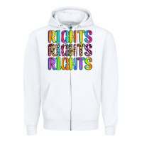 White rights rights rights (pride) Zipper Hoodie - Zillion Design Studio