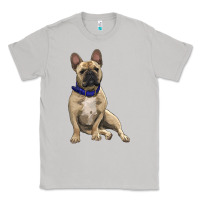 Moon Dust french bulldog with royal blue Classic Tee - RanaPortraitStore