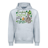 Heather Grey everybody in the pub gettin' tipsy Urban Hoodie - MaliasSmallBusiness