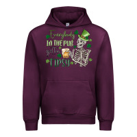 Mauve Wine everybody in the pub gettin' tipsy Urban Hoodie - MaliasSmallBusiness