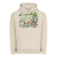 Pigment French Oak everybody in the pub gettin' tipsy Urban Hoodie - MaliasSmallBusiness