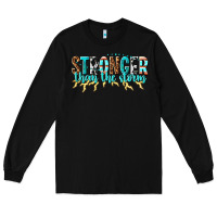 Black stronger than the storm Long Sleeve Tee - texasbilliewilder