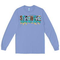 Colony Blue stronger than the storm Long Sleeve Tee - texasbilliewilder