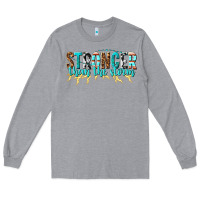 Heather Grey stronger than the storm Long Sleeve Tee - texasbilliewilder