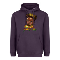 Plum juneteenth black girl Heavyweight Hoodie - HRA Design Shop