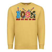Antique Gold boom bitch get out the way Premium Sweatshirt - AdoDesignShop