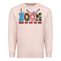 Pale Pink boom bitch get out the way Premium Sweatshirt - AdoDesignShop