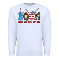 White boom bitch get out the way Premium Sweatshirt - AdoDesignShop