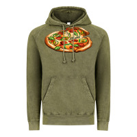 Big Pizza Vintage Hoodie | Teevron