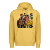 Antique Gold livin the rural life Premium Hoodie - MaliasSmallBusiness