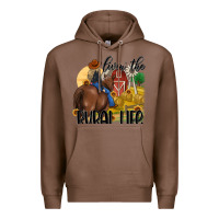 Chestnut livin the rural life Premium Hoodie - MaliasSmallBusiness