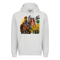 Dove Grey livin the rural life Premium Hoodie - MaliasSmallBusiness