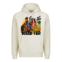 Oatmeal Heather livin the rural life Premium Hoodie - MaliasSmallBusiness