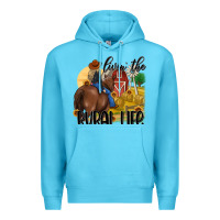 Ocean Blue livin the rural life Premium Hoodie - MaliasSmallBusiness