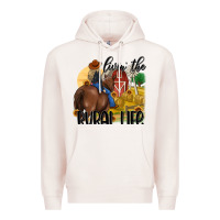 Pale Pink livin the rural life Premium Hoodie - MaliasSmallBusiness