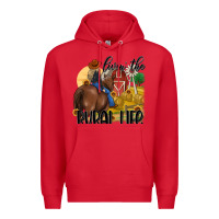 Red livin the rural life Premium Hoodie - MaliasSmallBusiness