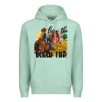 Seafoam livin the rural life Premium Hoodie - MaliasSmallBusiness