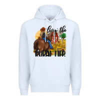 White livin the rural life Premium Hoodie - MaliasSmallBusiness