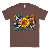 Chestnut with god all things are possible sunflower Classic Tee - Zillion Design Studio