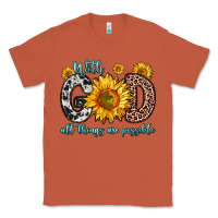 Copper with god all things are possible sunflower Classic Tee - Zillion Design Studio