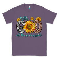 Lavender with god all things are possible sunflower Classic Tee - Zillion Design Studio