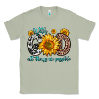 Matcha with god all things are possible sunflower Classic Tee - Zillion Design Studio