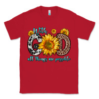 Red with god all things are possible sunflower Classic Tee - Zillion Design Studio