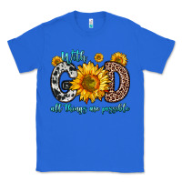 True Royal with god all things are possible sunflower Classic Tee - Zillion Design Studio