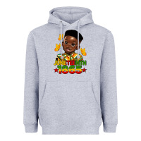 Heather Grey juneteenth 1865 black boy Heavyweight Hoodie - HRA Design Shop