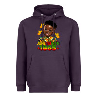 Plum juneteenth 1865 black boy Heavyweight Hoodie - HRA Design Shop