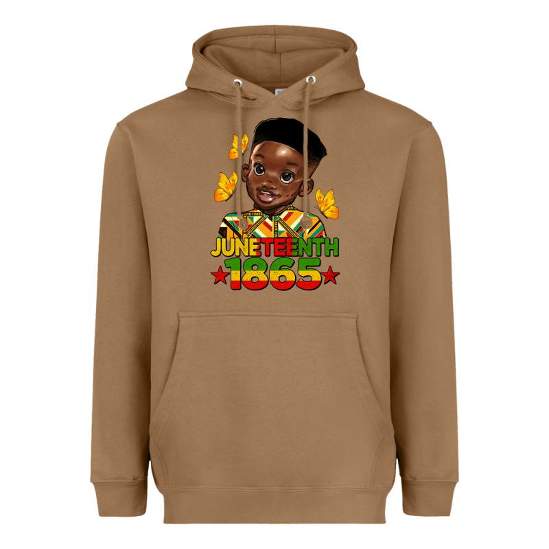 Juneteenth 1865 Black Boy Heavyweight Hoodie by HRA Design Shop | Teevron
