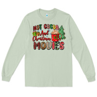 Matcha hot cocoa and christmas movies Long Sleeve Tee - Zillion Design Studio
