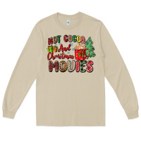 Mushroom hot cocoa and christmas movies Long Sleeve Tee - Zillion Design Studio