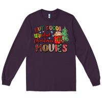 Plum hot cocoa and christmas movies Long Sleeve Tee - Zillion Design Studio