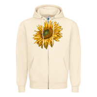 Sandshell sunflower Zipper Hoodie - RanaPortraitStore