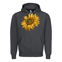 Smoke sunflower Zipper Hoodie - RanaPortraitStore