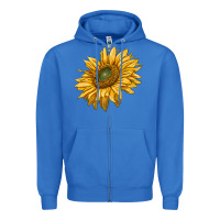True Royal sunflower Zipper Hoodie - RanaPortraitStore