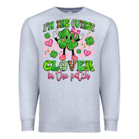 Heather Grey i'm the cutest clover in the patch Premium Sweatshirt - Artiststas