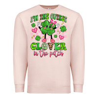 Pale Pink i'm the cutest clover in the patch Premium Sweatshirt - Artiststas