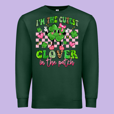 I'm The Cutest Clover In The Patch Premium Sweatshirt Designed By Artiststas